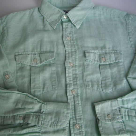 Old Navy Soft Jade Long Sleeve Shirt - Picture 1 of 6